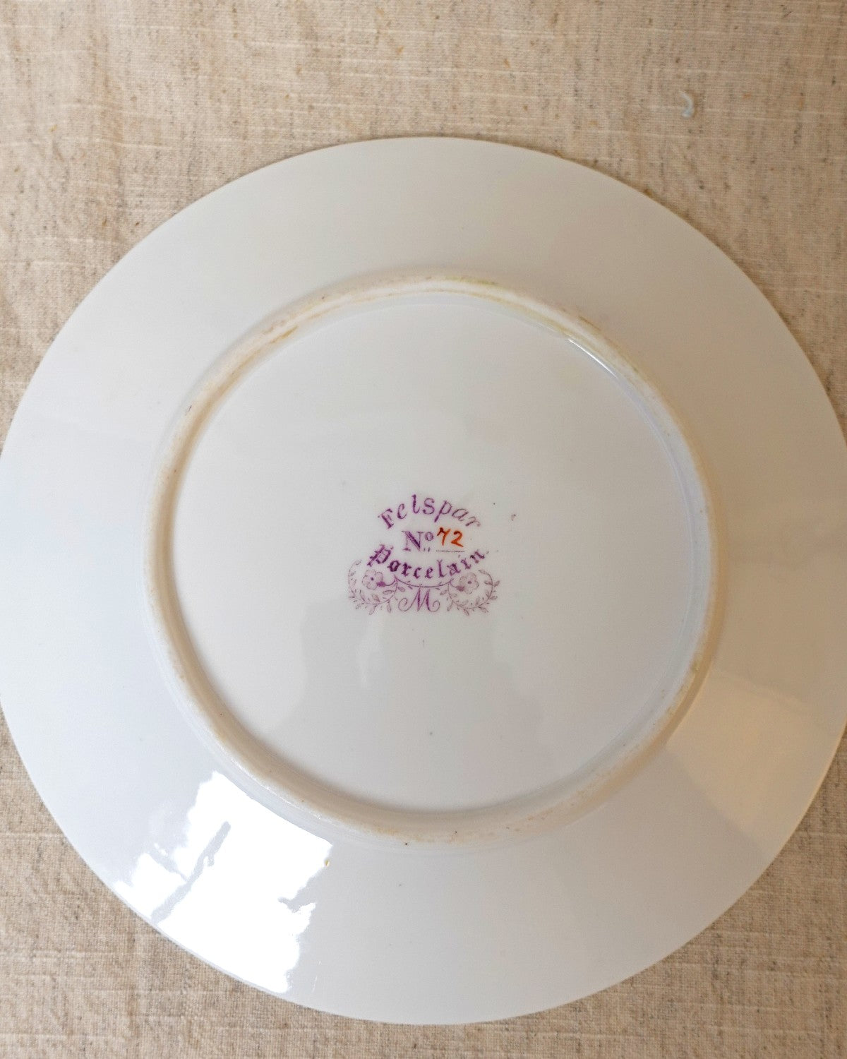 Antique Decorative Plate, Floral Pattern