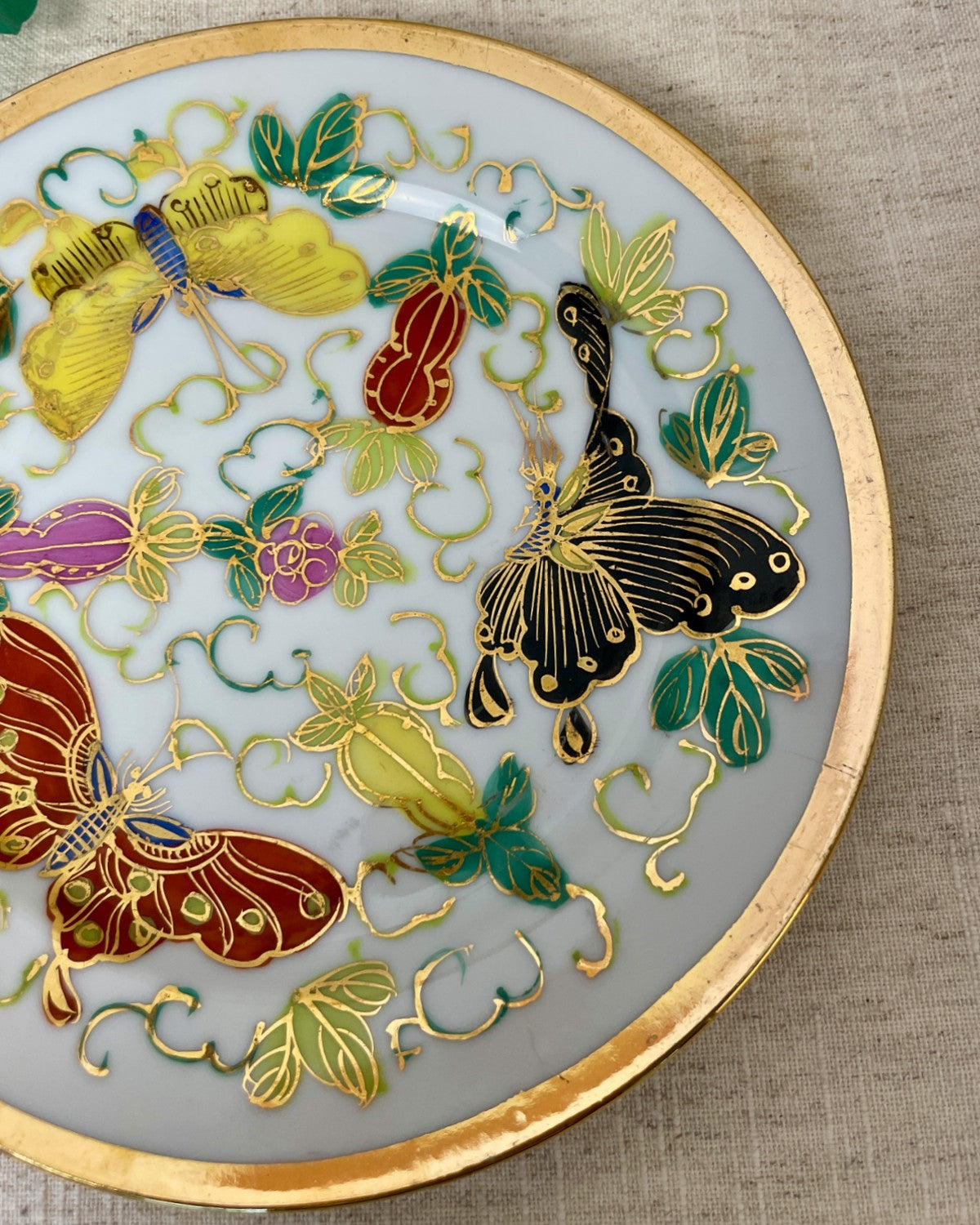 Butterfly Vintage Decorative Plate