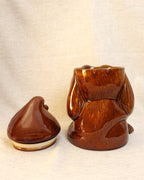 Vintage Ceramic Biscuit Barrel, Dog Shaped