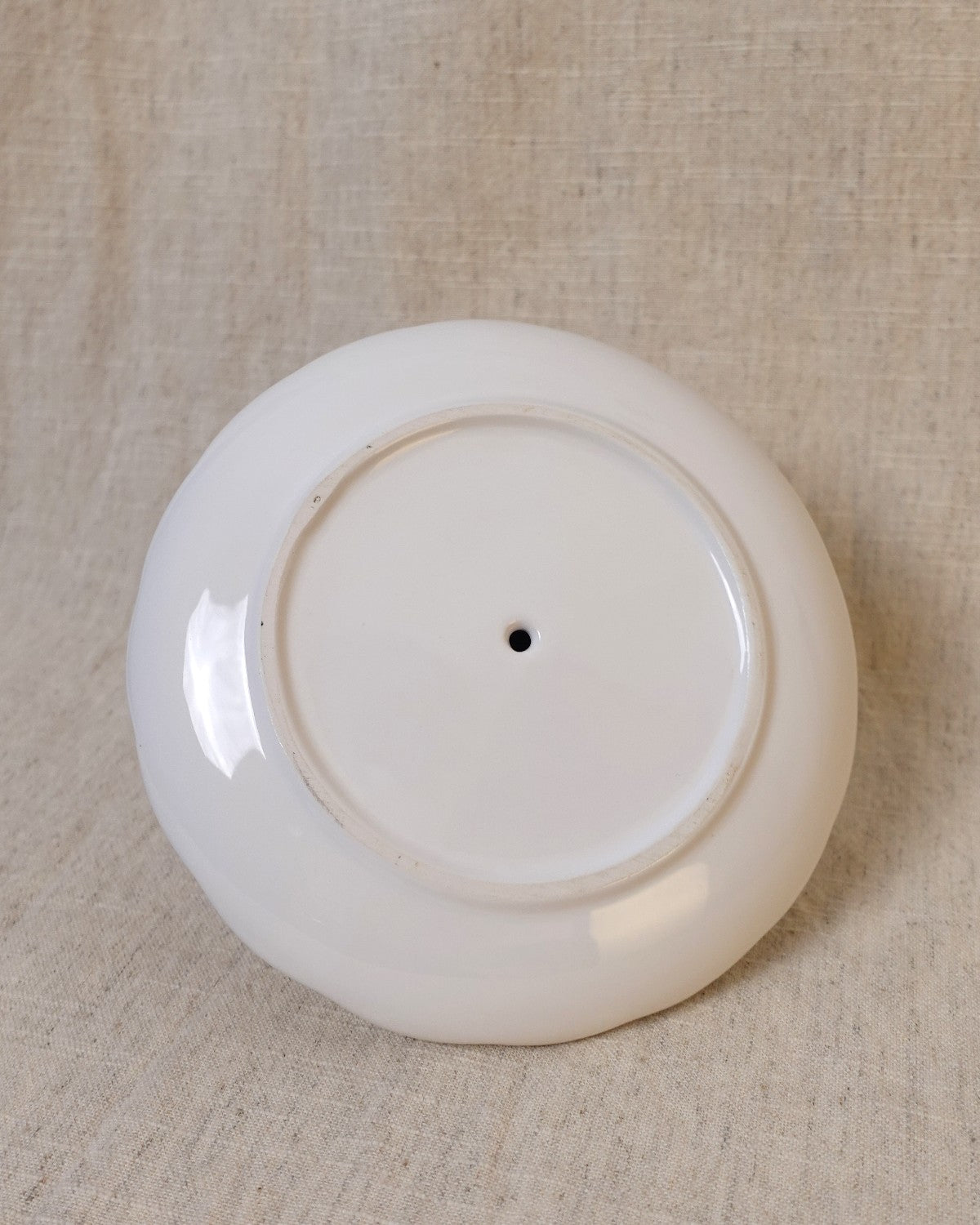 Ceramic Pineapple Trinket Dish, White