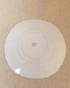 Vintage Bone China Plate with Ivy Design & Gold Detail
