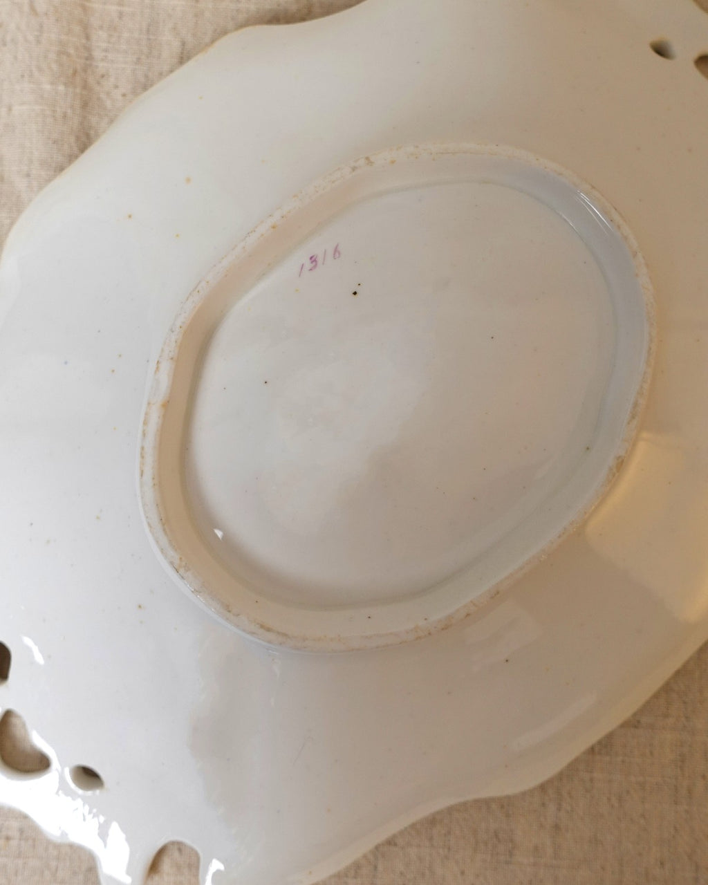 Vintage Ceramic Floral Platter
