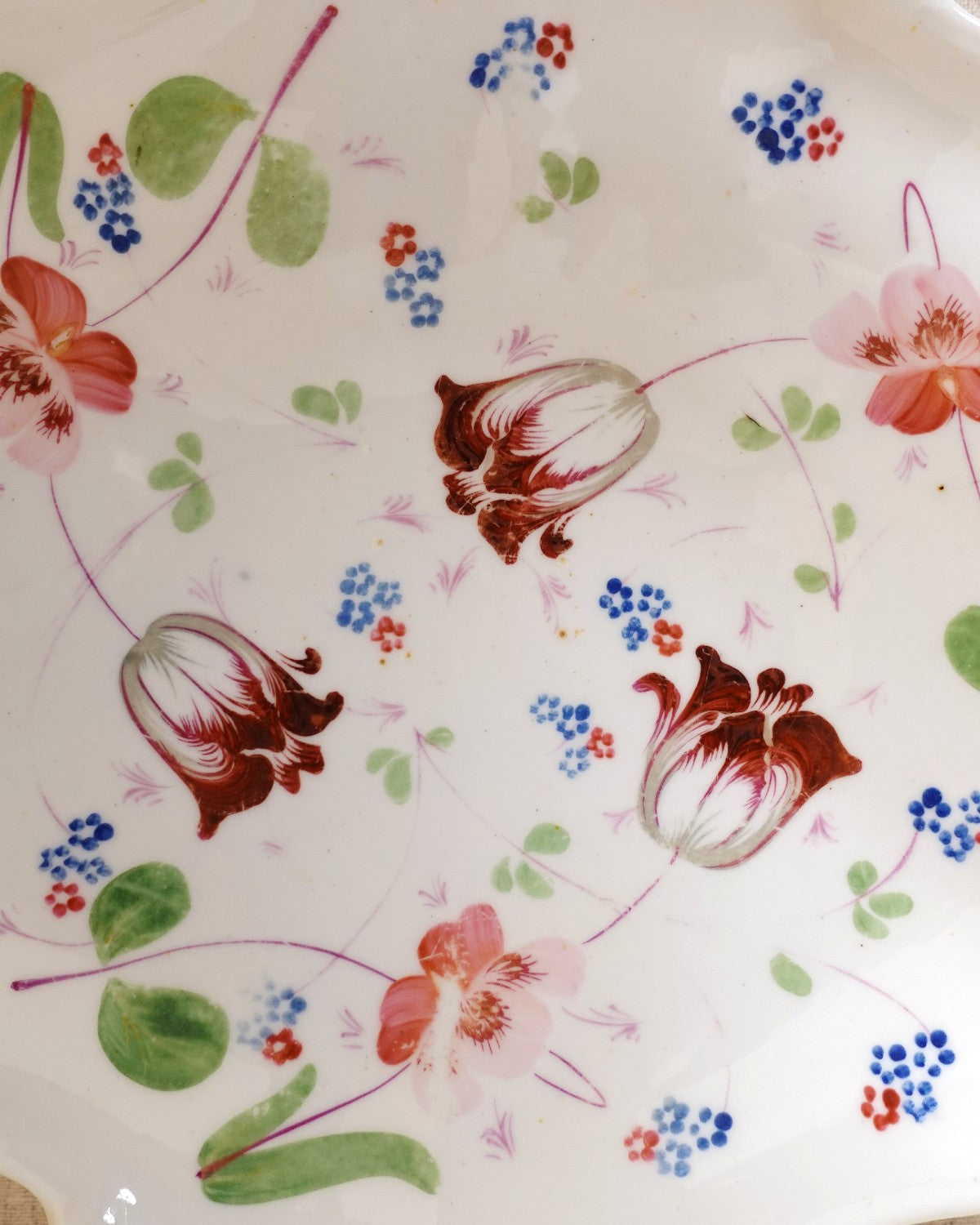 Vintage Ceramic Floral Platter