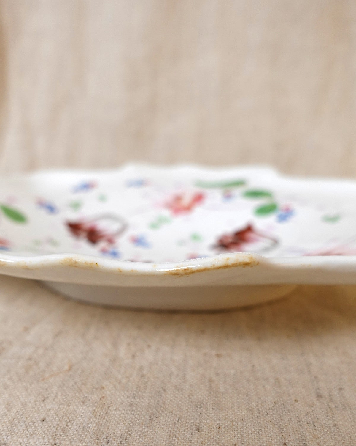 Vintage Ceramic Floral Platter