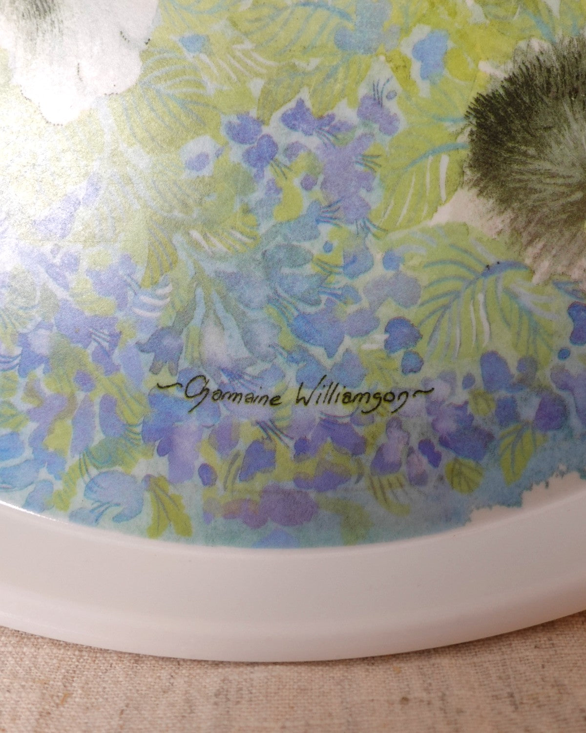 Round Melamine Cat Serving Tray
