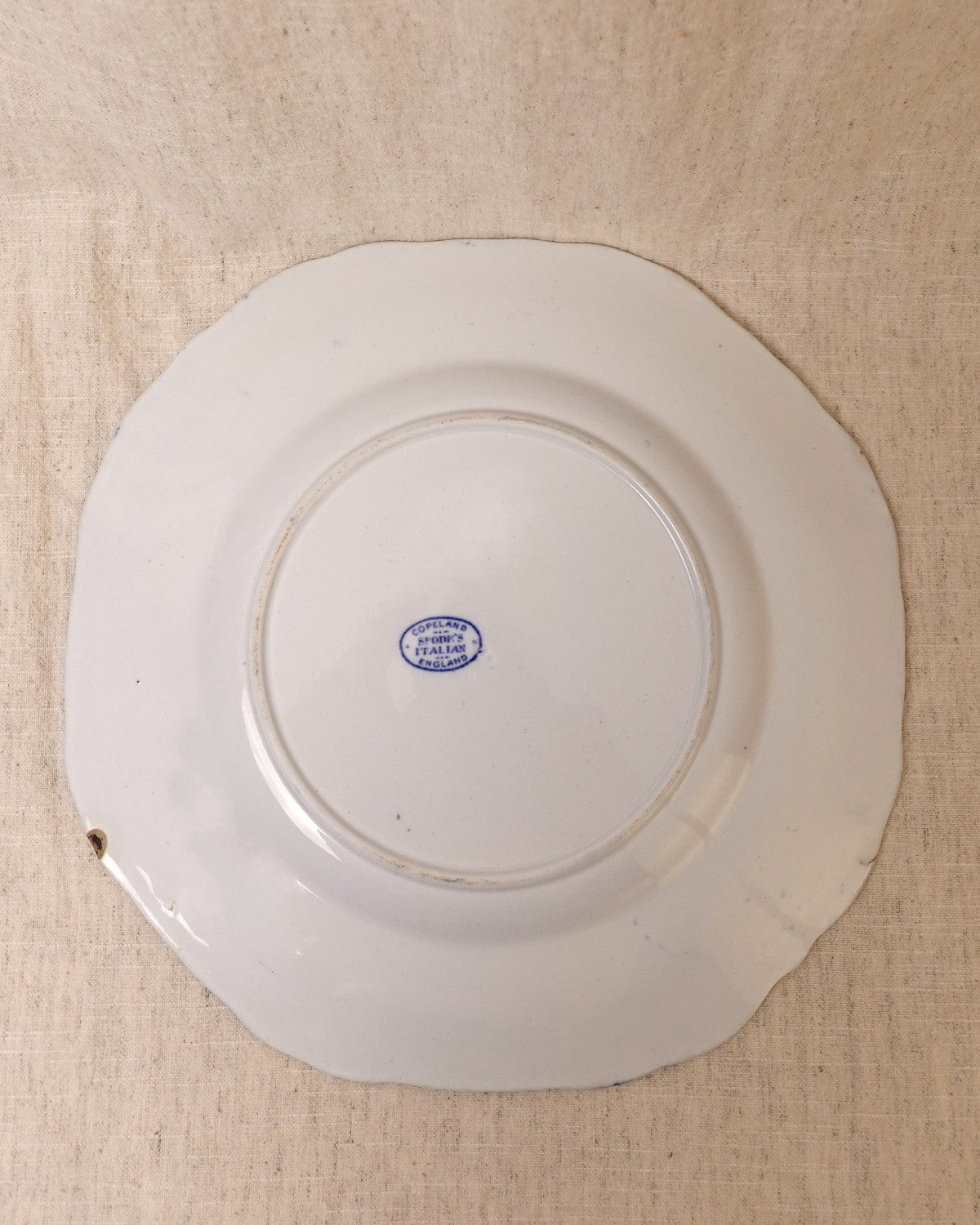 Vintage Blue and White Dinner Plate - Spode