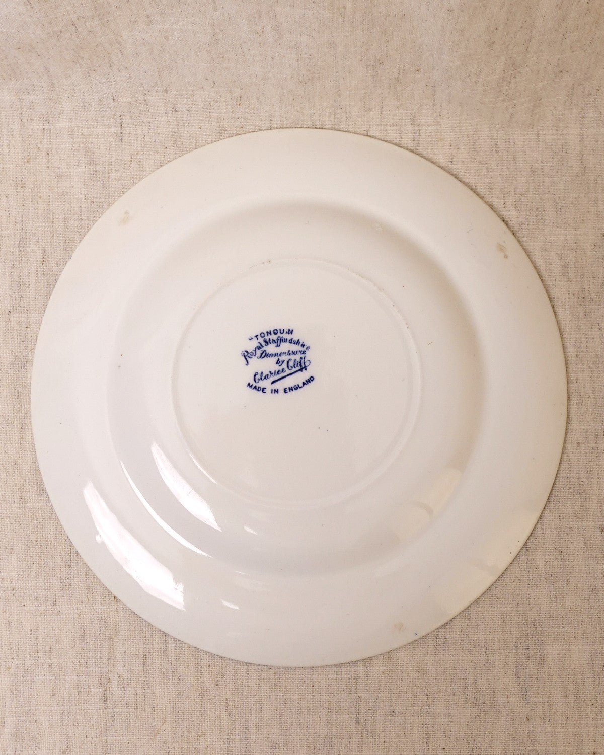 Vintage Blue and White Dinner Plate - Royal Staffordshire