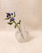 Vintage Miniature Ribbed Glass Jug