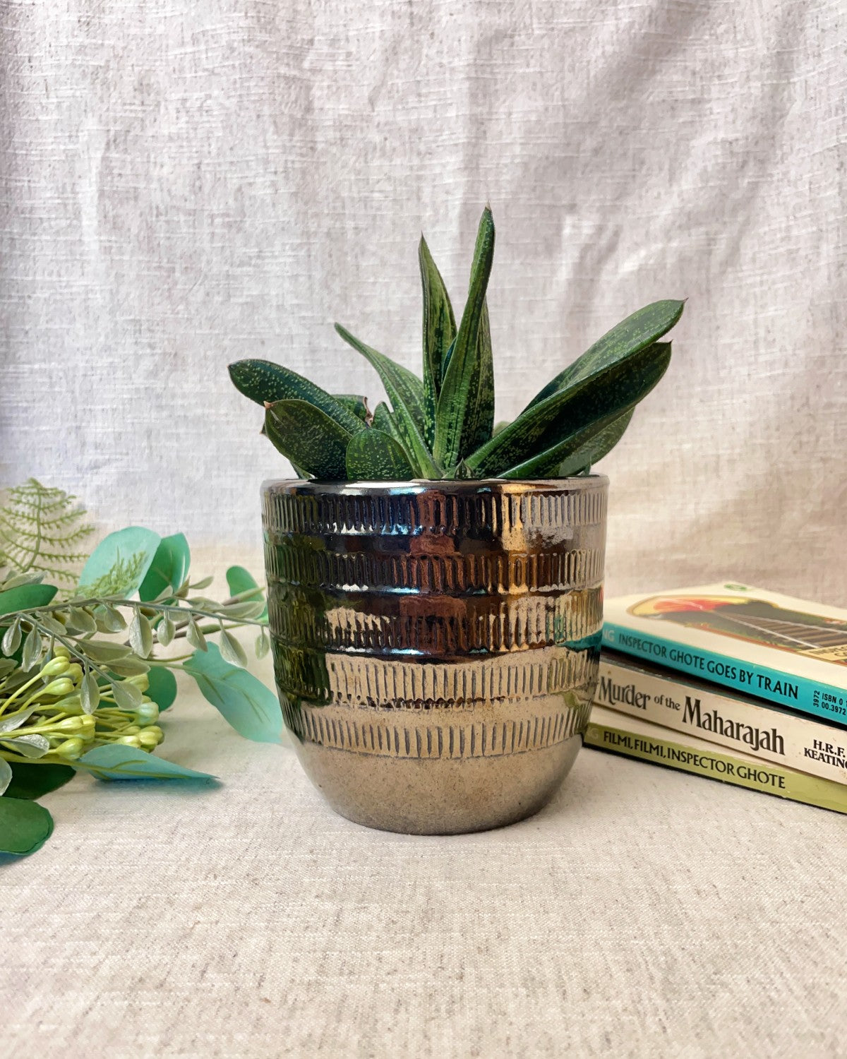 Metallic Indoor Plant Pot