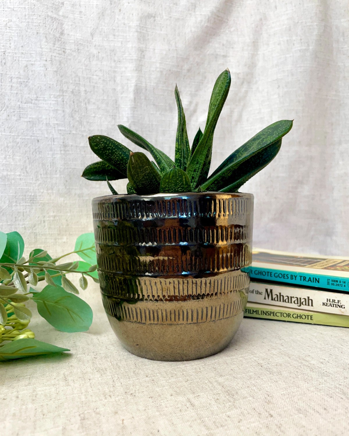 Metallic Indoor Plant Pot