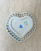 Vintage Ceramic Heart-Shaped Trinket Dish