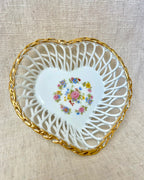 Vintage Ceramic Heart-Shaped Trinket Dish