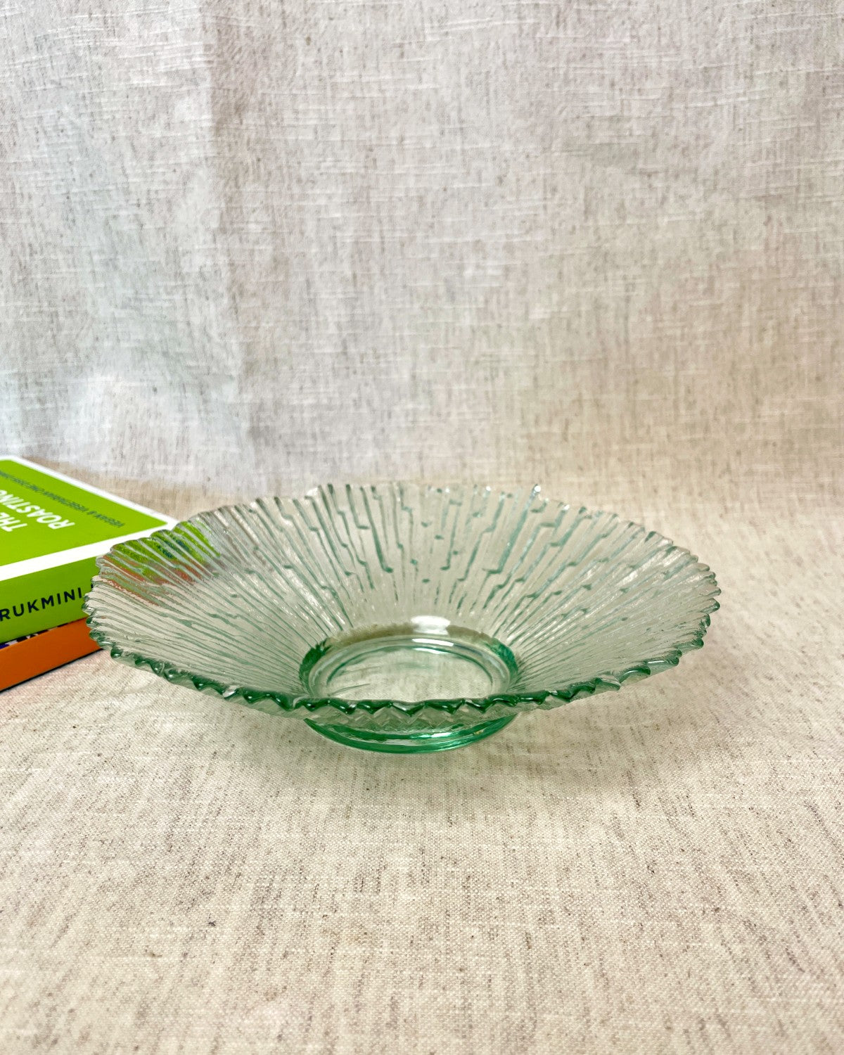 Small Pressed Glass Serving Dish
