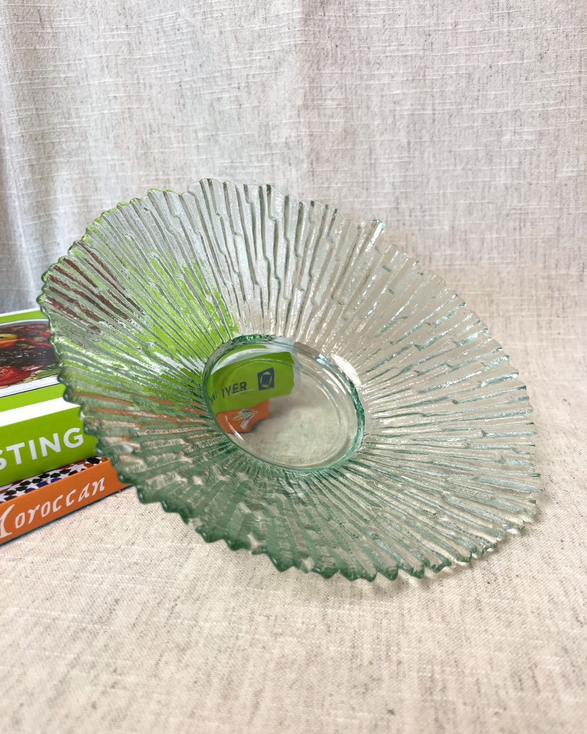 Small Pressed Glass Serving Dish
