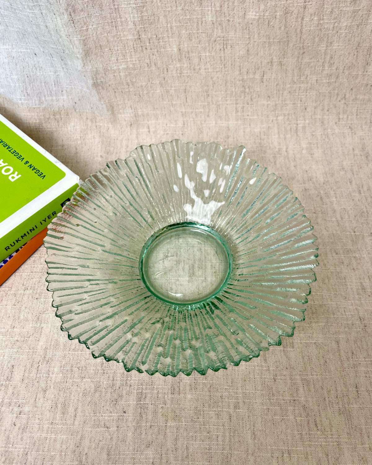 Small Pressed Glass Serving Dish
