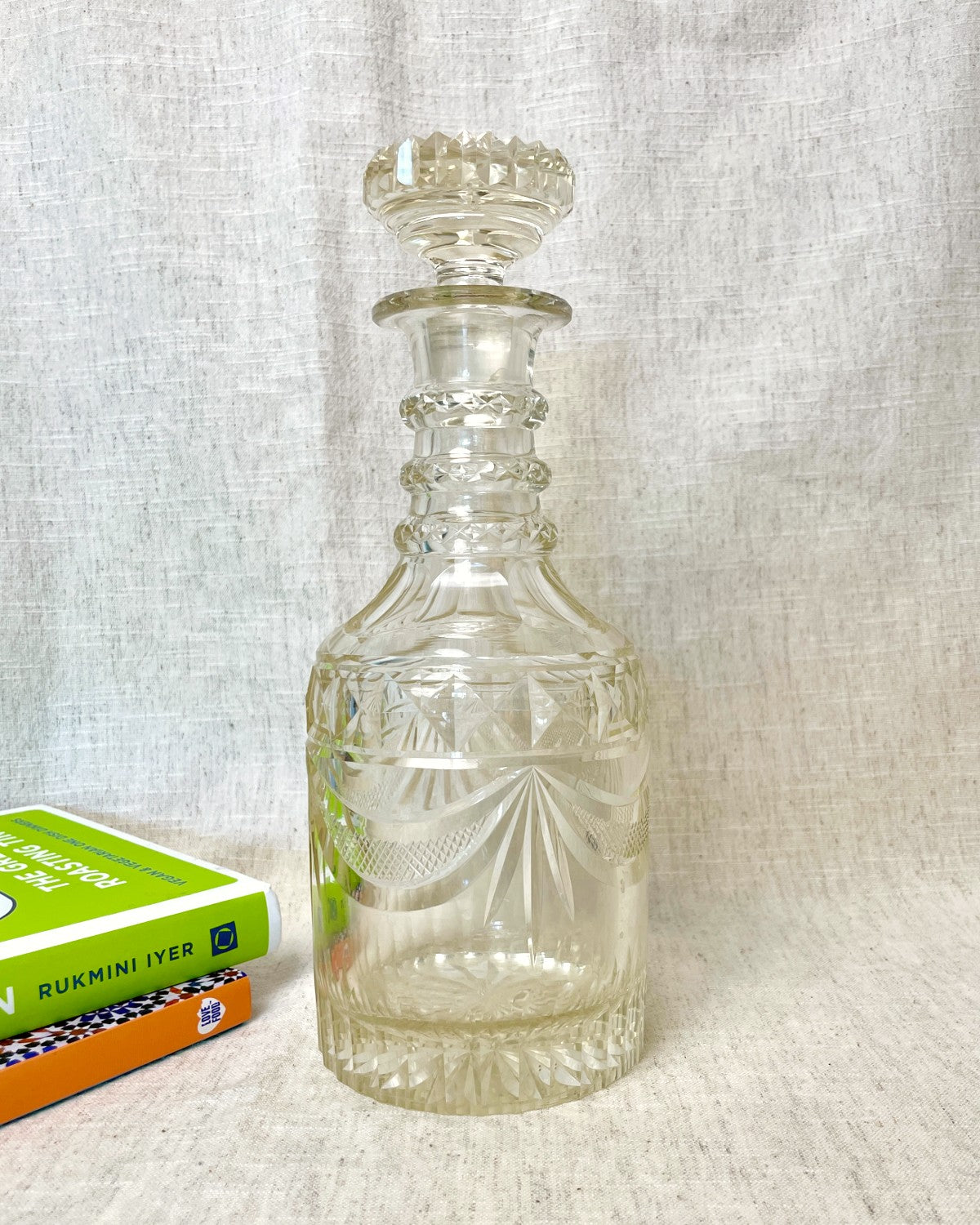 Vintage Cut Glass Decanter