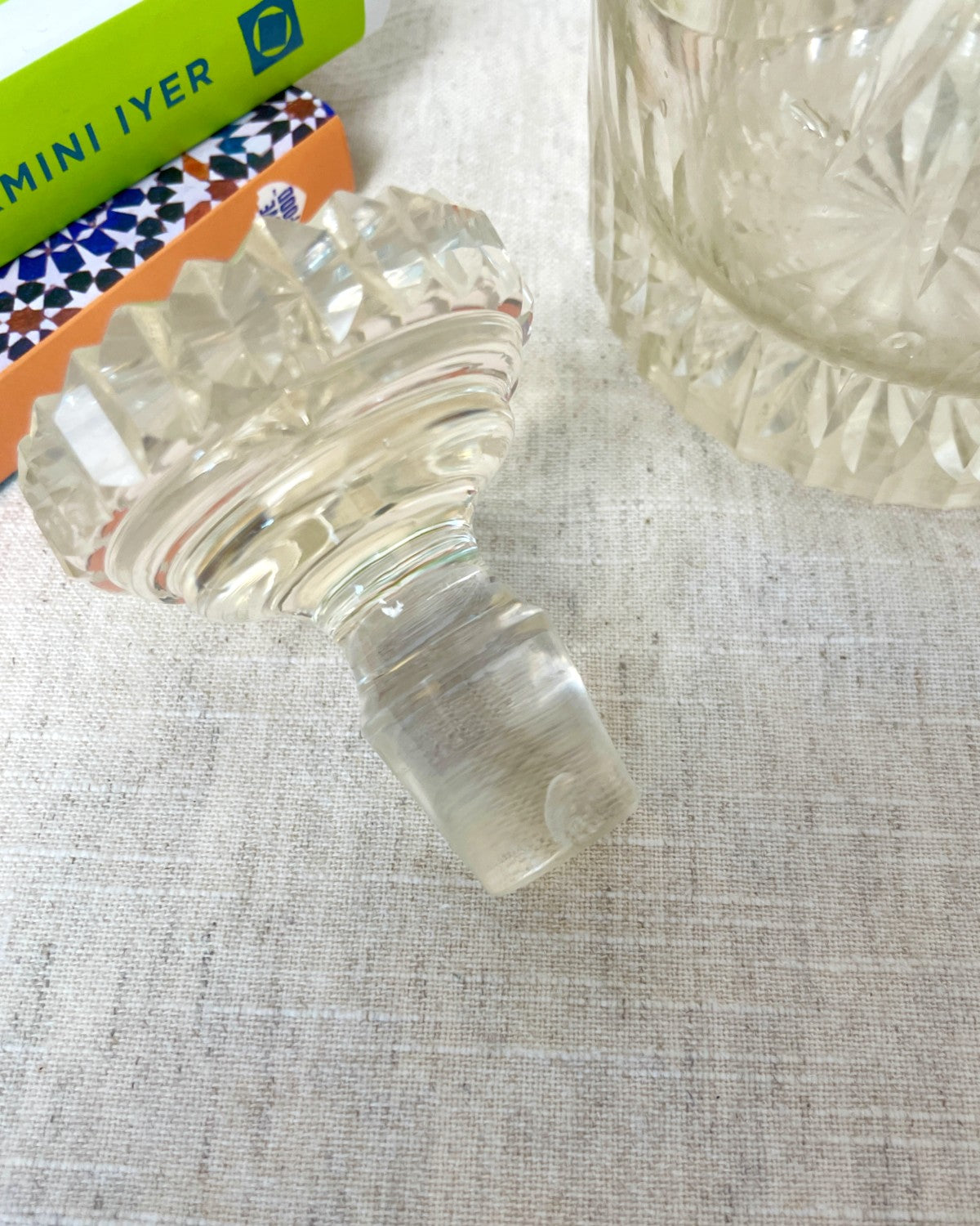 Vintage Cut Glass Decanter