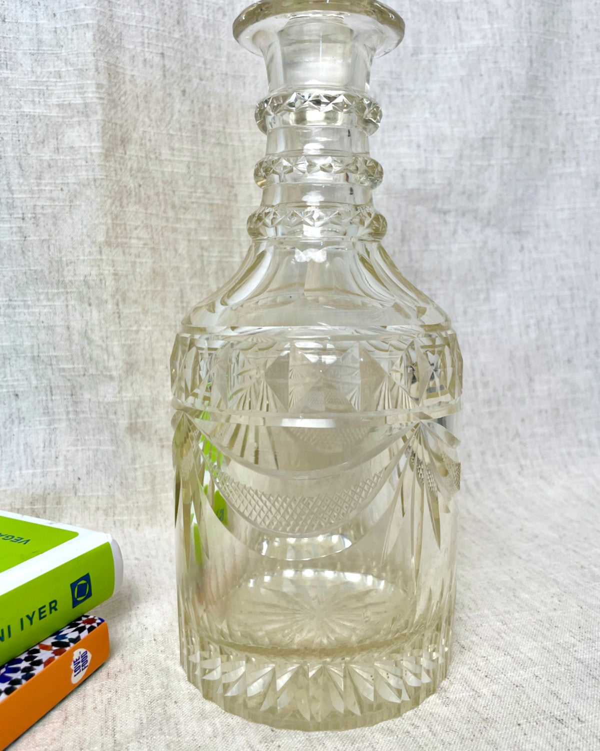 Vintage Cut Glass Decanter