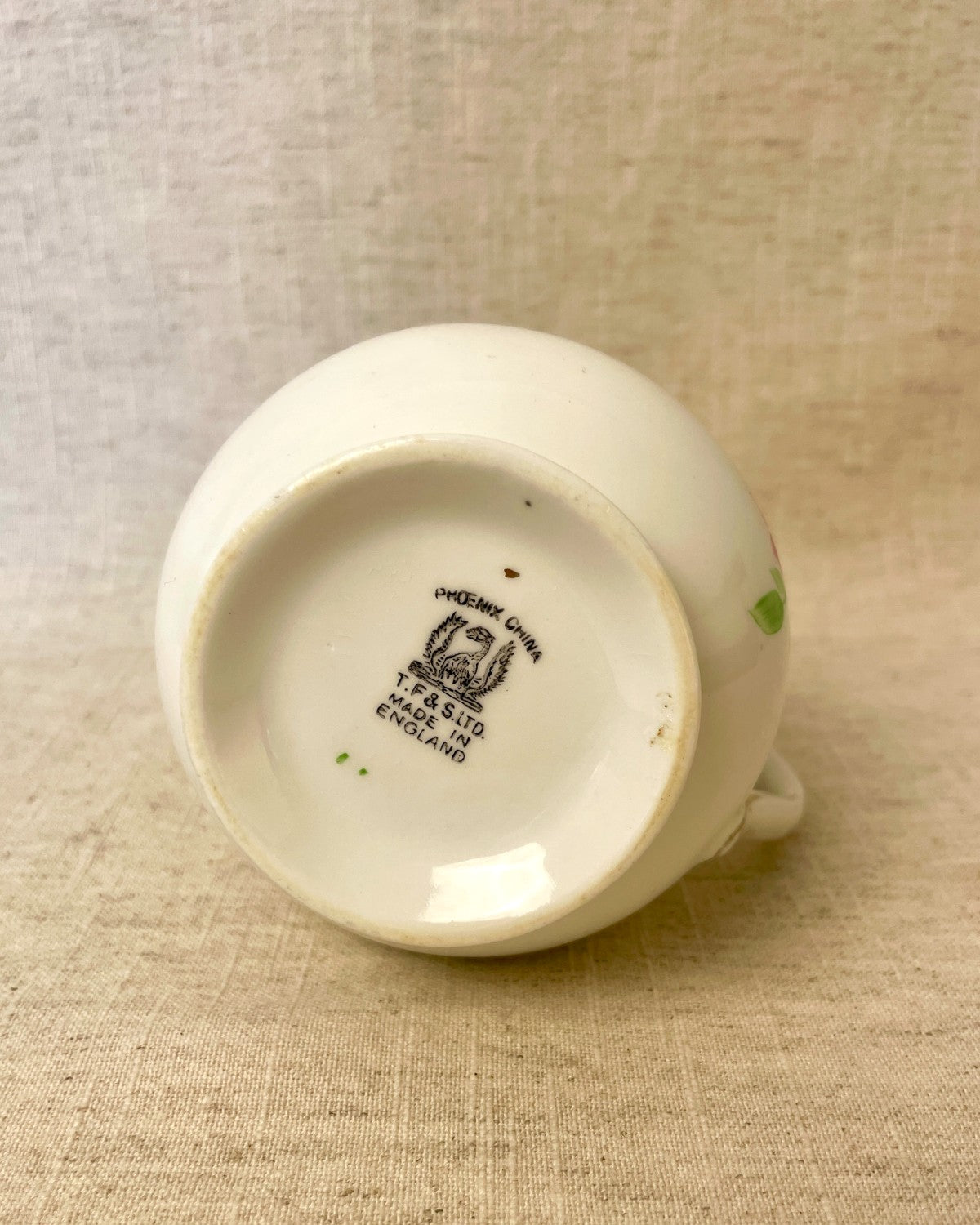 Vintage Floral China Milk Jug