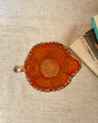 Vintage Orange Carnival Glass Jug
