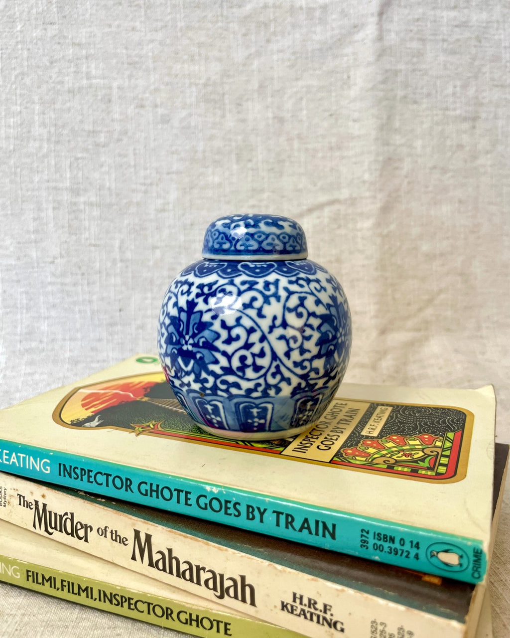 Miniature Chinese Blue and White Ginger Jar