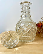 Vintage Round Cut Glass Decanter