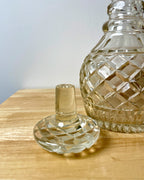 Vintage Round Cut Glass Decanter