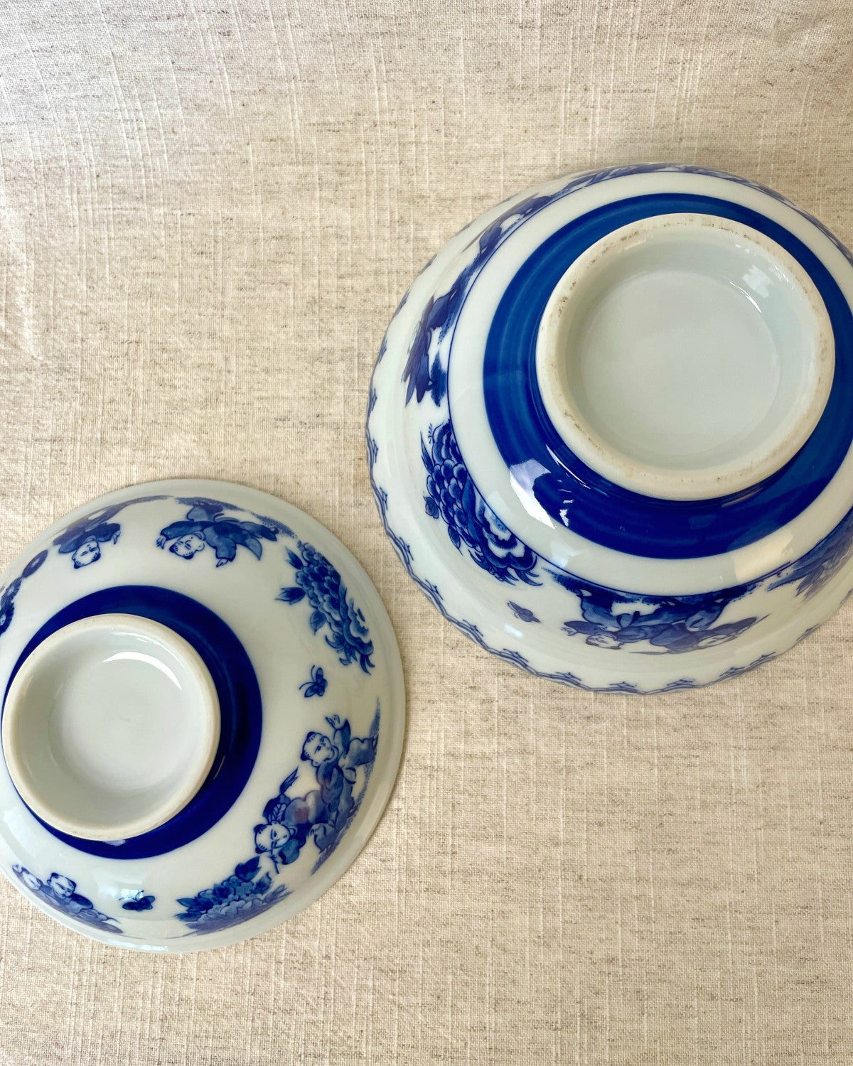 Vintage Japanese Karako Bowl with Lid