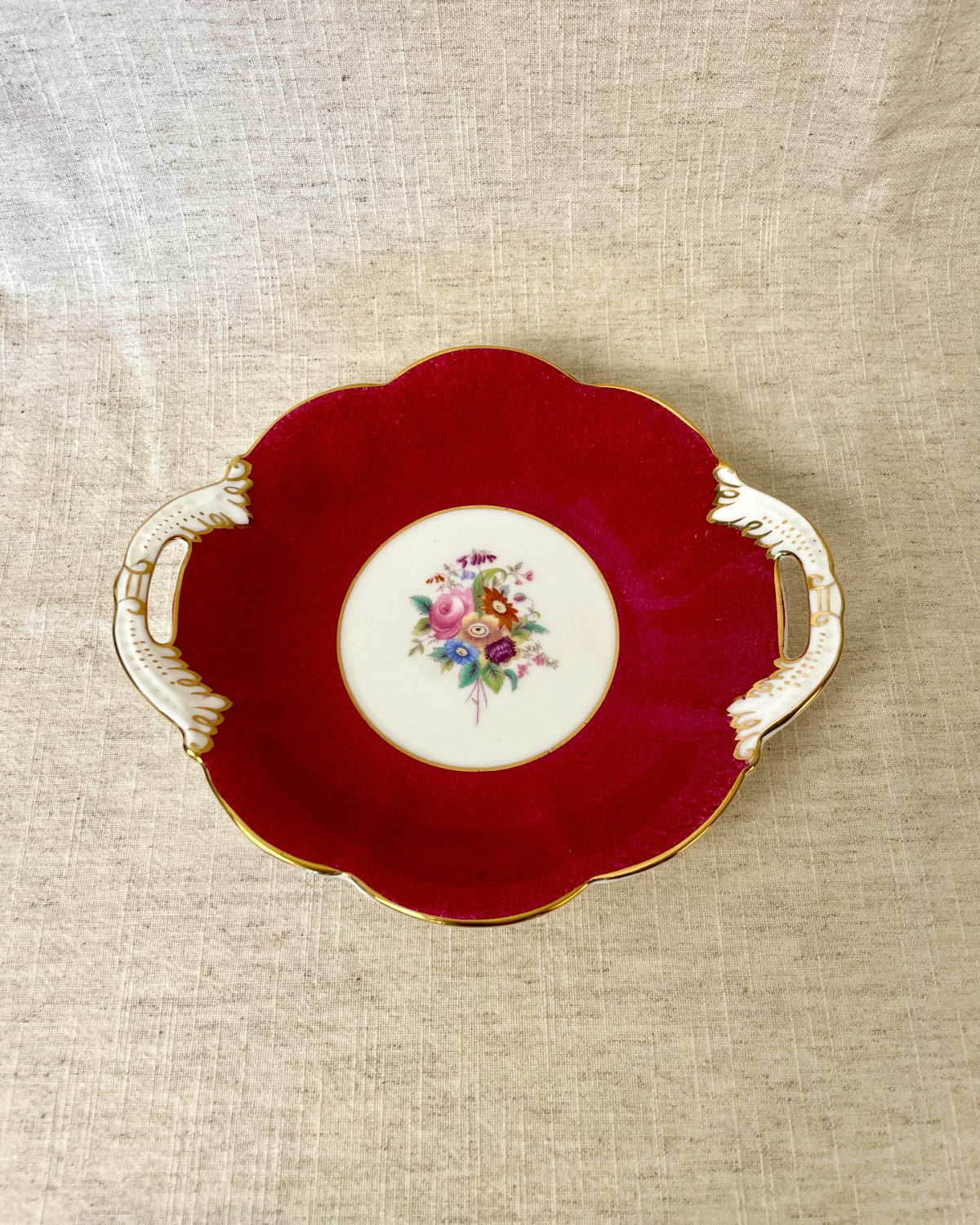 Vintage Coalport Twin Handled Bon Bon Dish