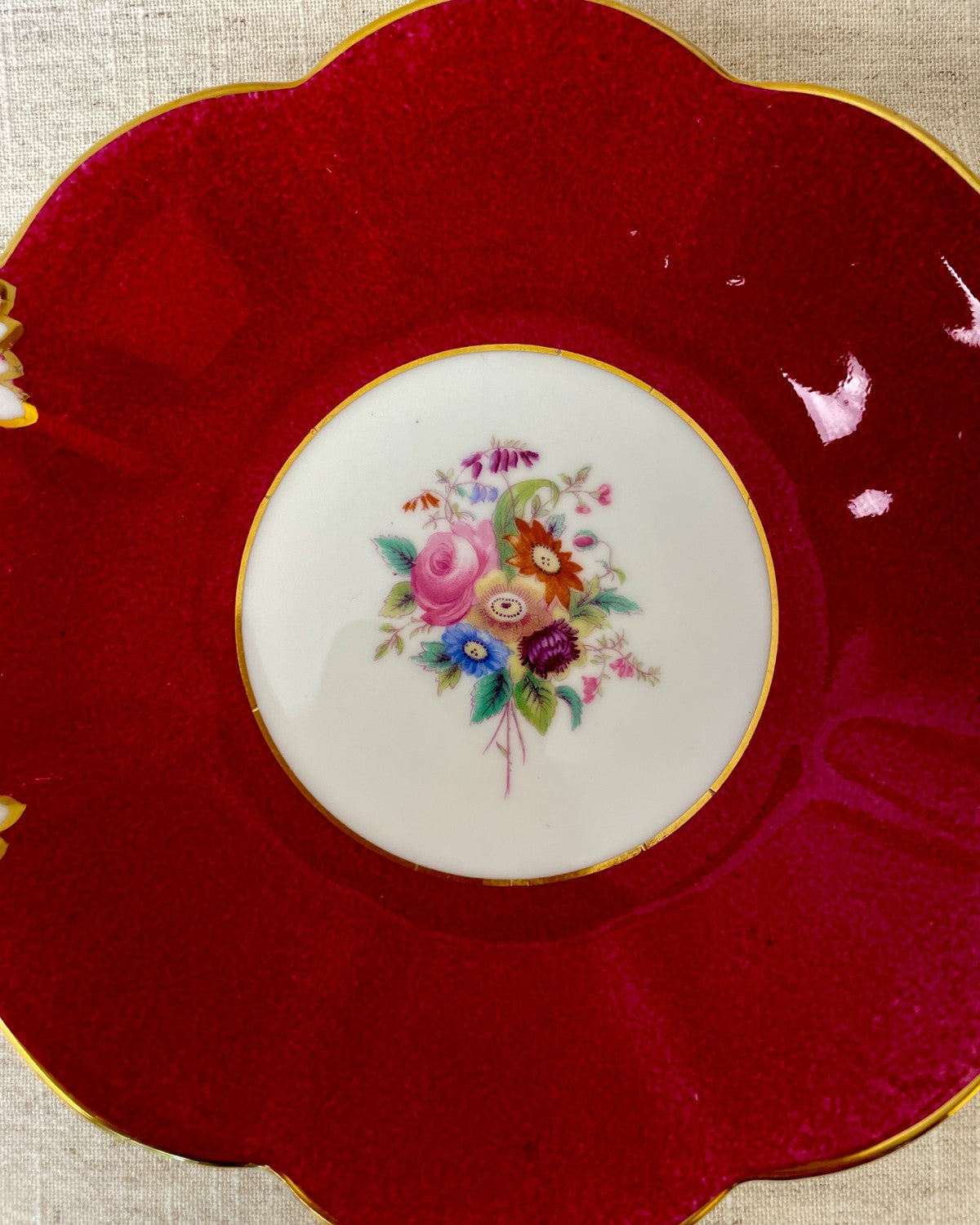 Vintage Coalport Twin Handled Bon Bon Dish