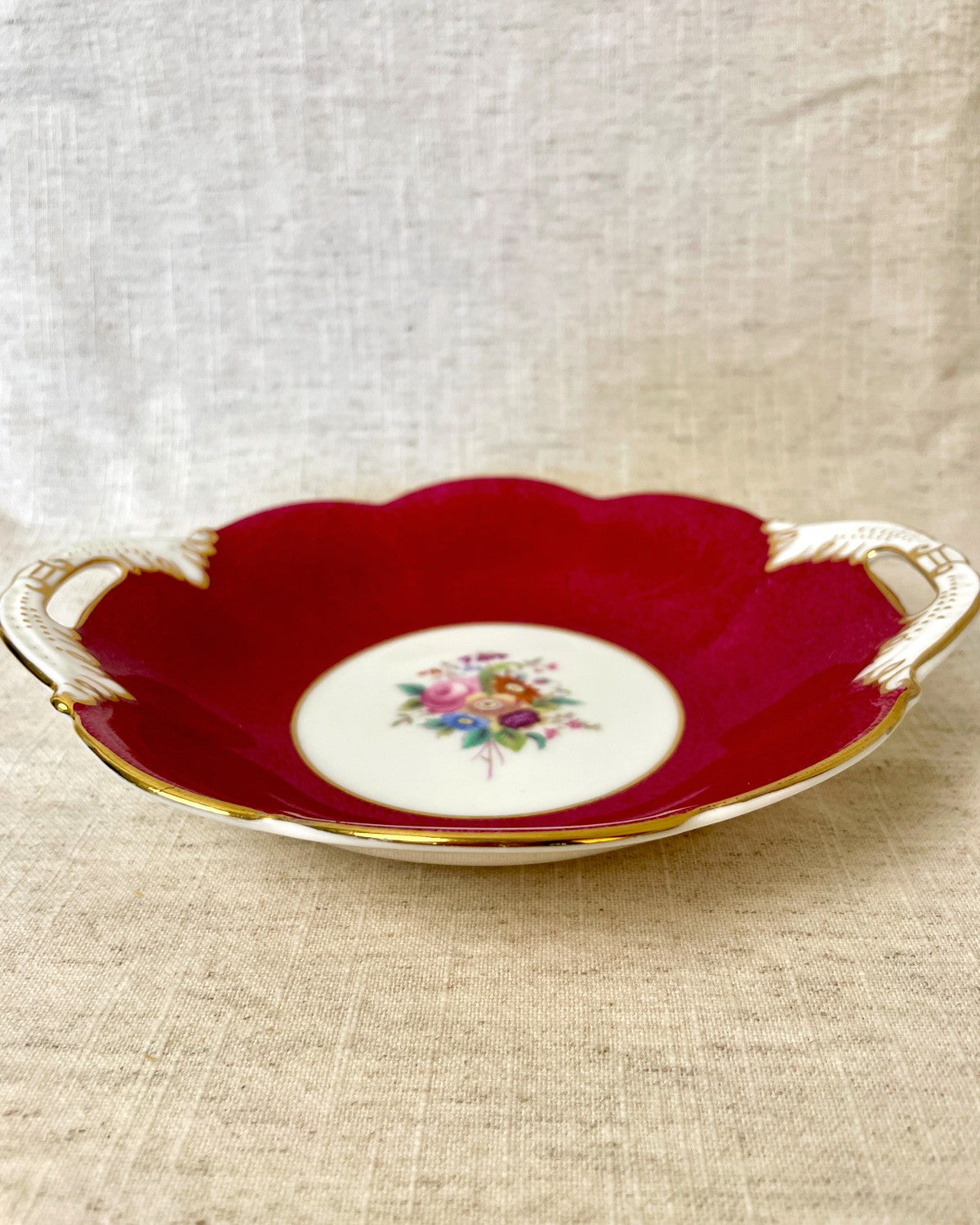 Vintage Coalport Twin Handled Bon Bon Dish