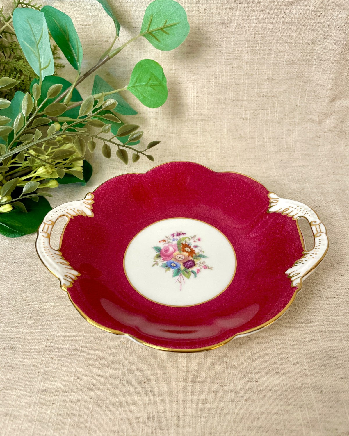 Vintage Coalport Twin Handled Bon Bon Dish