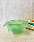 Bagley 'Equinox' Green Frosted Glass Bowl