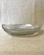 Vintage Cut Glass Serving Dish