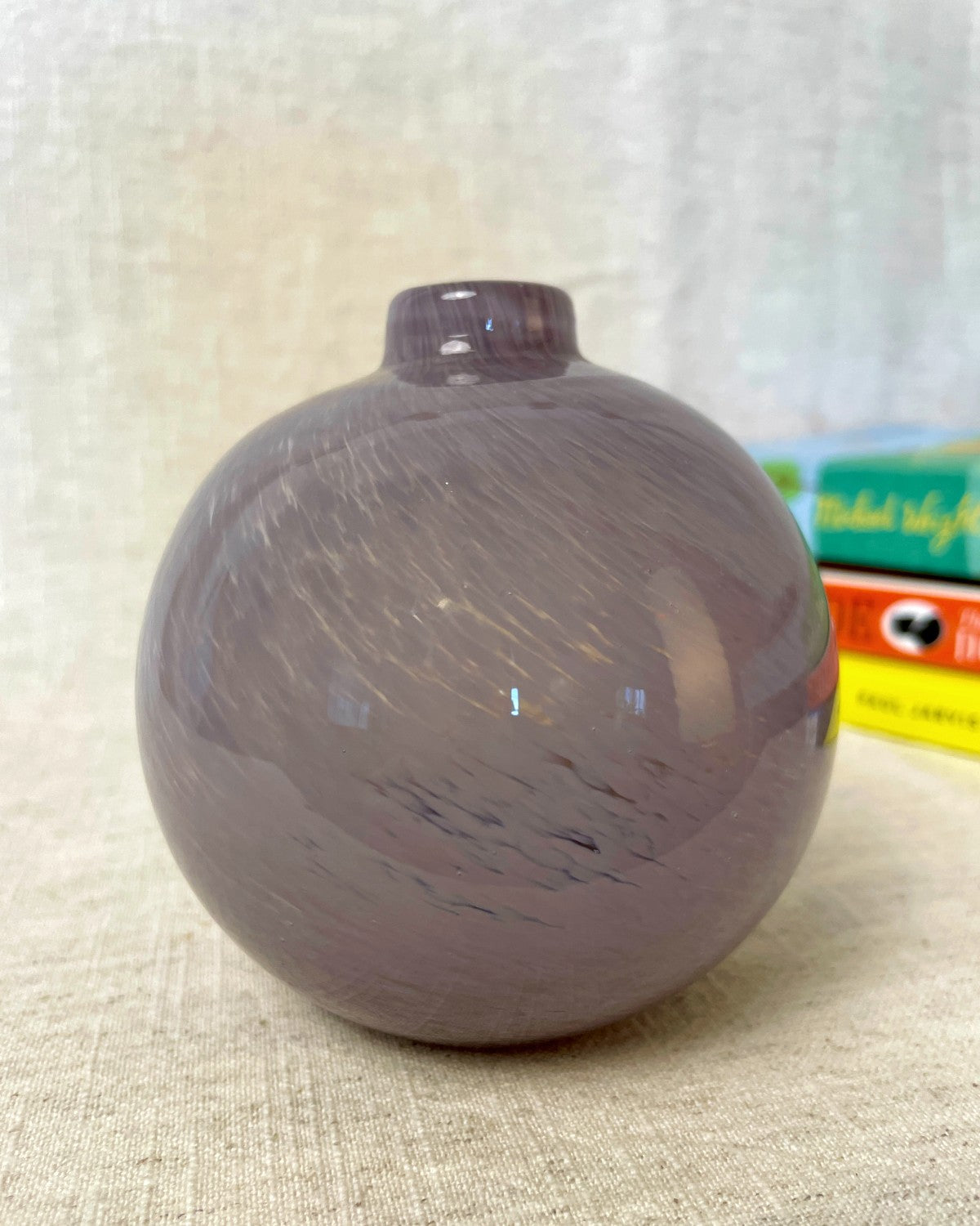 Purple Glass Bud Vase