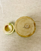 Vintage Green Ceramic Honey Pot
