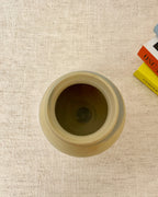 Small Stoneware Vase, Swirl Design