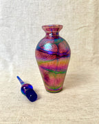 Okra Glass Irredescant Perfume Bottle
