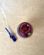 Okra Glass Irredescant Perfume Bottle