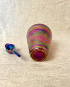 Okra Glass Irredescant Perfume Bottle