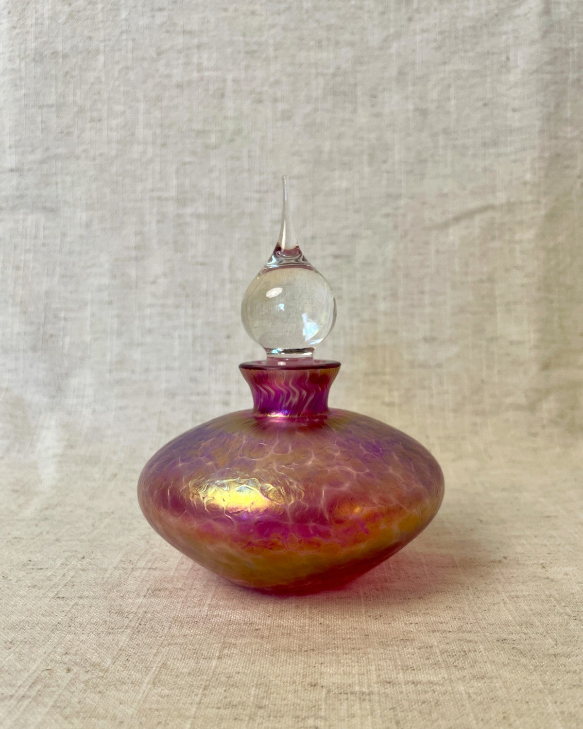 Irredescant Decorative Glass Perfume Bottle