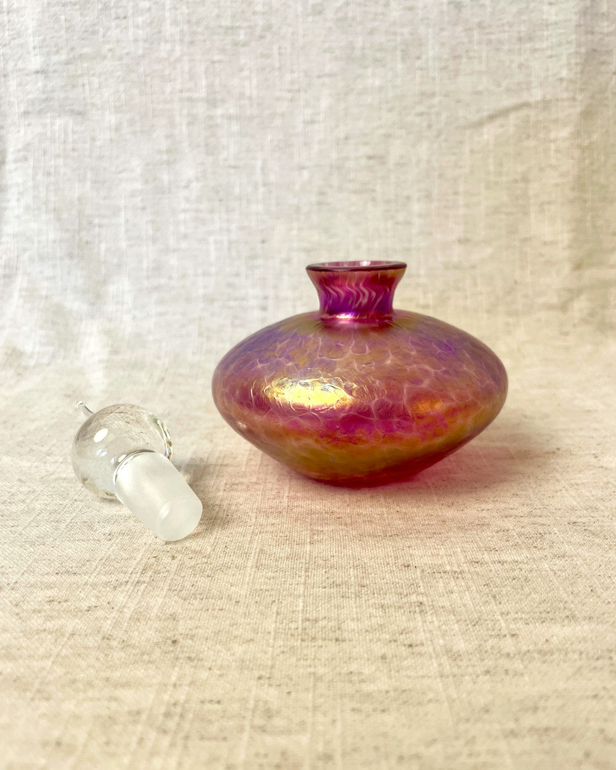 Irredescant Decorative Glass Perfume Bottle