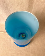 Vintage IKEA Lykta Blue Glass Table Lamp