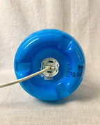 Vintage IKEA Lykta Blue Glass Table Lamp