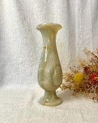 Marble Onyx Fluted Vase
