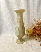 Marble Onyx Fluted Vase