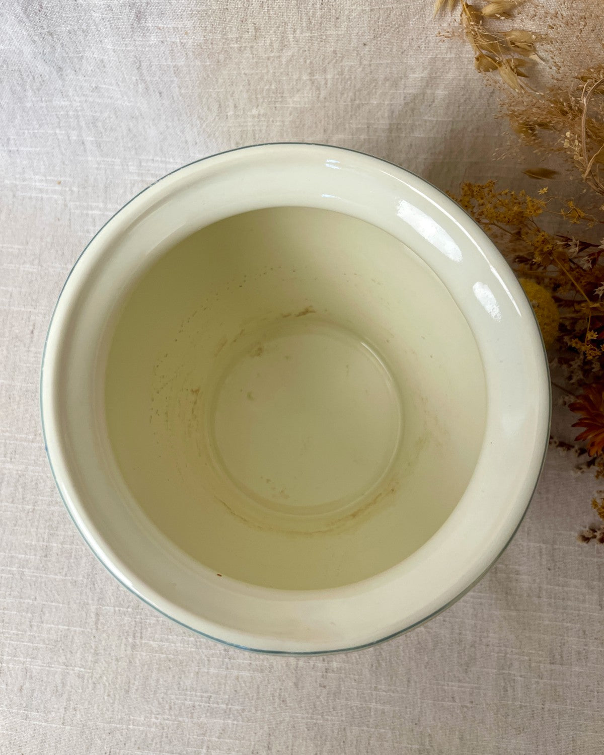 Vintage Ceramic Floral Indoor Plant Pot