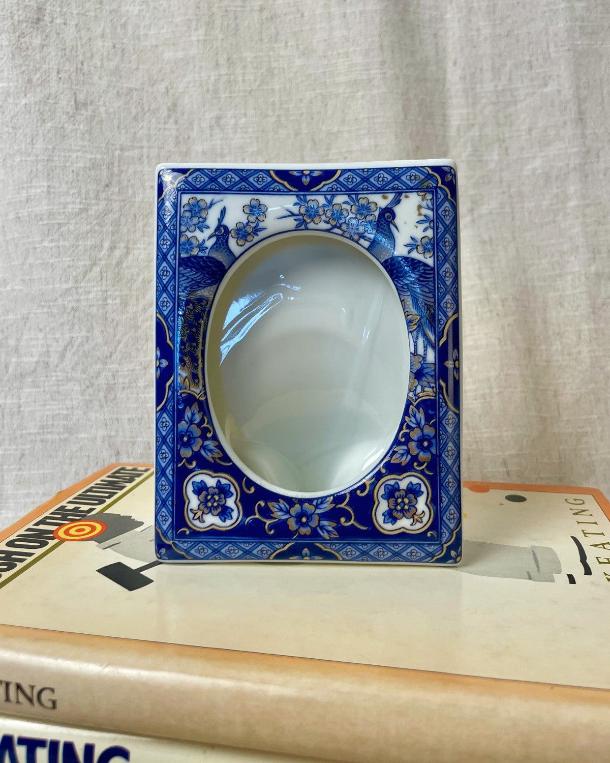 Imperial Peacock Ceramic Photo Frame