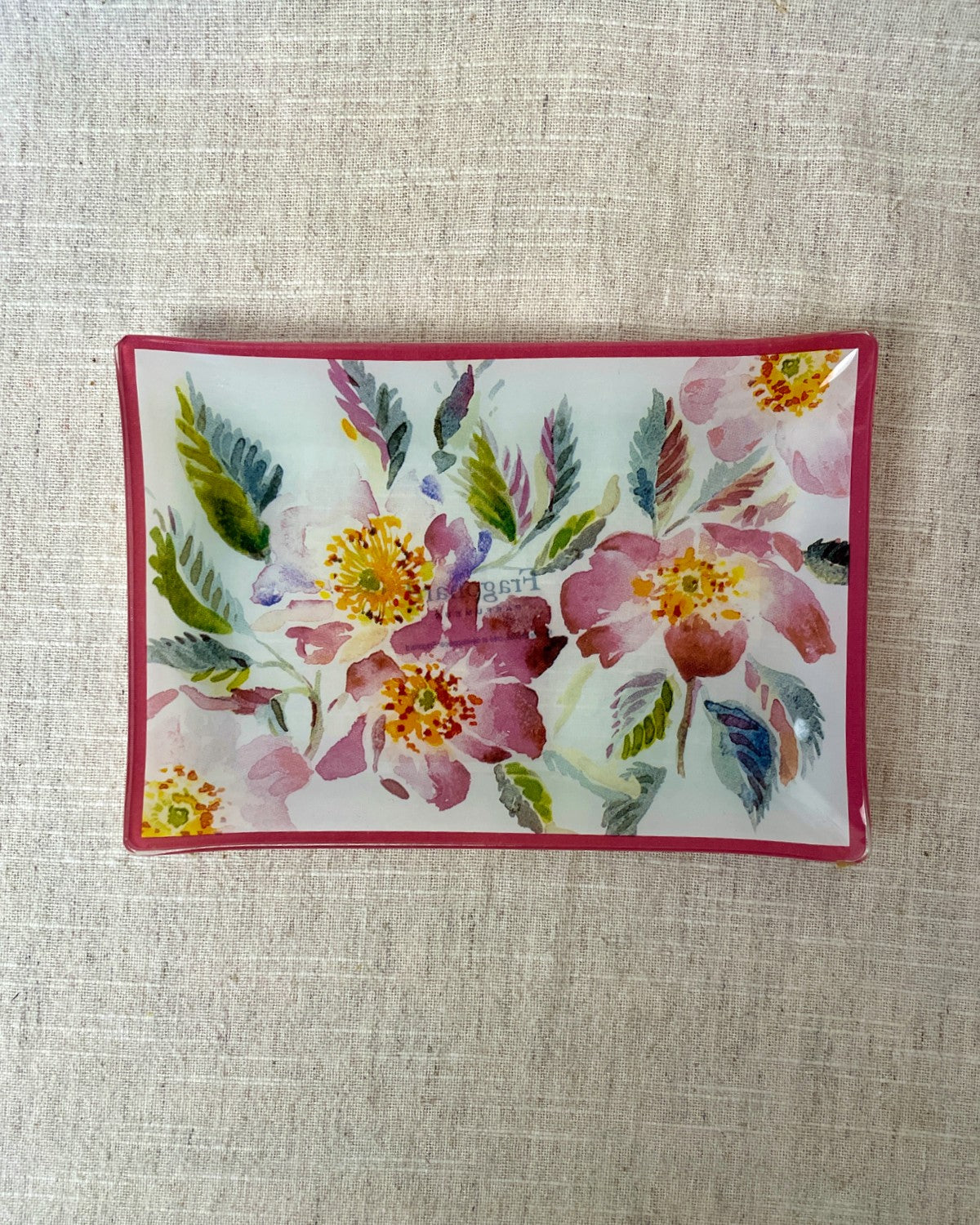 Fragonard Glass Soap Dish