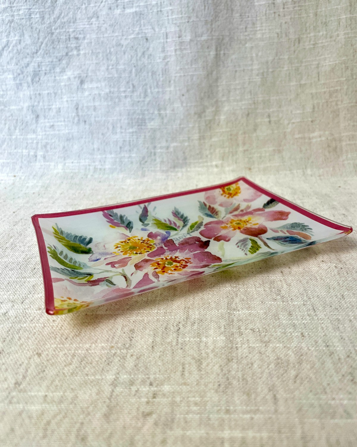 Fragonard Glass Soap Dish